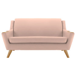 G Plan Vintage The Fifty Five Small 2 Seater Sofa Brush Rose